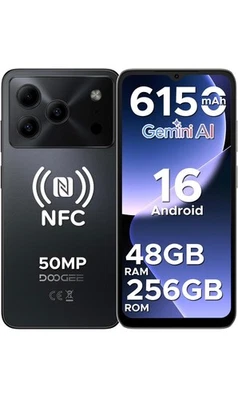 DOOGEE Note 56 Plus Smartphone 256GB/2TB TF 48GB RAM Android 16 6150mAh 6,56 NFC - Bild 1 von 4