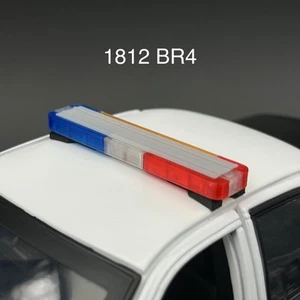 1/18 LED Ready Whelen Edge Lightbar Blue Red Amber Highway Patrol Police Sheriff - Picture 1 of 16