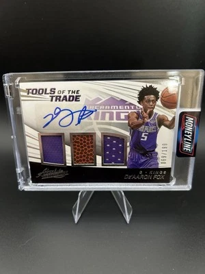 2017-18 Panini Absolute - Tools of the Trade Signatures Three Swatch De'Aaron... - Image 1 of 2