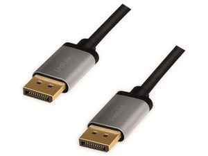 LOGILINK DisplayPort-Kabel CDA0101, Stecker/Stecker, Alu, 4k, 2 m - Bild 1 von 1
