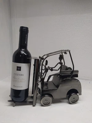 Portabottiglie; Idea Regalo; Muletto; Carrello Elevatore; Complemento D'arredo  - Immagine 1 di 4