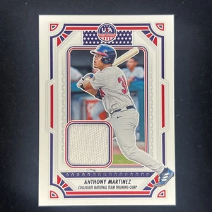 2024 Panini Stars and Stripes - USA Materials Anthony Martinez #USA-AM (MEM, RC) - Picture 1 of 2