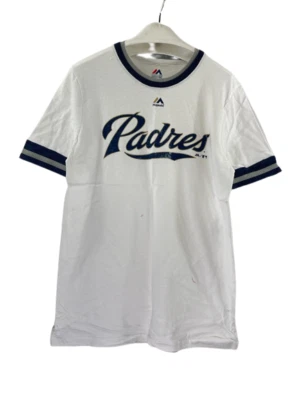 Camiseta Majestic Youth San Diego Padres Doble Capa Cuello S/S - Blanca, Grande Foto 1 de 4