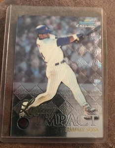 SAMMY SOSA 1999 Bowman Chrome #113 Nice Lasting Impact NMMT Cubs - Picture 1 of 2