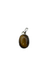 SU Oval Amber Thailand 925 Sterling Silver Pedant