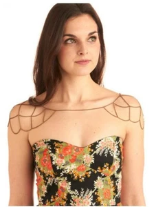 Parure D'épaules Sexy Collier Kette Punk Gothic Schulterkette Halskette - Bild 1 von 6