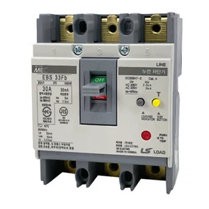 Disyuntor de circuito con fugas a tierra LS eléctrico EBS33Fb 30AF ELCB 3P AC220V/380V - Imagen 1 de 3