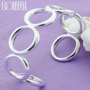 Brazalete de compromiso redondo en O círculo redondo de plata esterlina 925 Doteffil - Imagen 1 de 6