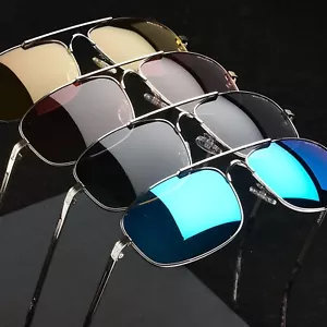 Gafas de sol polarizadas Xagger para aviador con barra de cejas para hombre estilo militar metal nuevas - Imagen 1 de 10