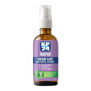 KP24 Rapid Defence Spray 50mL Head Lice Removal Everyday Fast Easy - Picture 1 of 1