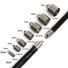 Stainless Steel End Caps-Leather Cord Crimp 2-9mm Tassel Cap Jewelry Making 10Pc