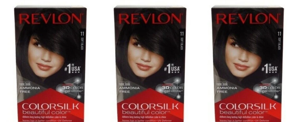 BL Revlon Colorsilk #11 Soft Black - **DREIERPACK** - Bild 1 von 1