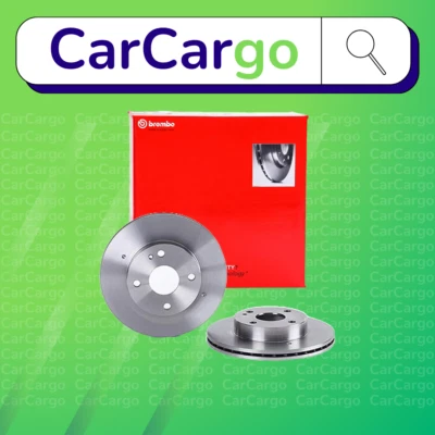 Par de discos de freno delanteros ventilados Brembo para Mazda 323 S 1.6 16V 1989-1996 235 mm Foto 1 de 4