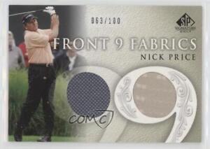 2004 SP Signature Front 9 Fabrics Dual /100 Nick Price #F9F-NP