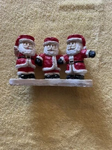 Santa Trio Candle Holder - Picture 1 of 4