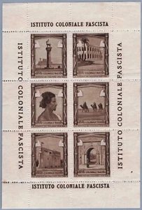 FE0333 - Erinnofili: Fondazione dell'Istituto Coloniale Fascista 1929 - Picture 1 of 1