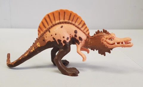Dinosaur Train Old Spinosaurus Figure Muddy Mud PVC Learning Curve PBS Rare Cover