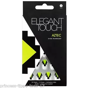 ELEGANTE TOQUE 24 uñas postizas cortas longitud en azteca - tecnología gel uv - Imagen 1 de 1