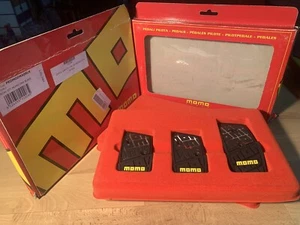 Genuine MOMO Pedal Set, MANUAL TRANS, Black Color..Rare - Picture 1 of 4