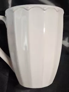 NWT Lenox Dinnerware French Carved Bead Gray Pattern Mug 4 1/8" - Picture 1 of 6