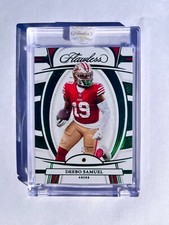 2022 Panini Flawless San Francisco 49ers Deebo Samuel AUTHENTIC EMERALD 2/5