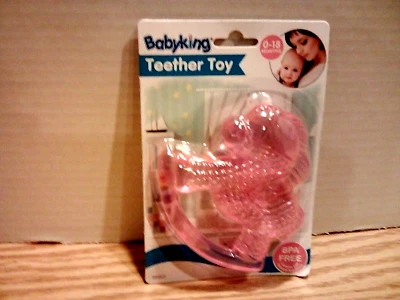 Mordedor de agua Baby King rosa caballo mecedor juguete 0-18 meses. NUEVO Foto 1 de 4