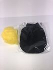 Exfoliating Mitt And Plod Luffa  Bath Time Clean Shower Black And Yellow