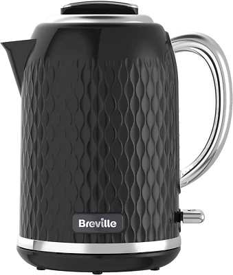 Breville Curve Electric Kettle | 1.7 Litre | 3KW Fast Boil | Black & Chrome [VKT - Image 1 of 4