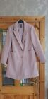 Primark Smart Blush Pink Coat Size Uk 10