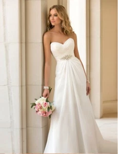 Brautkleid Standesamt Hochzeitskleid TOP 34-48 Maßanfertigung Braut Kleid BC497 - Bild 1 von 12