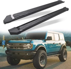350lbs Running Board Fit for Ford Bronco 4Door 2021-2024 Side Step Bars Aluminum - Picture 1 of 21