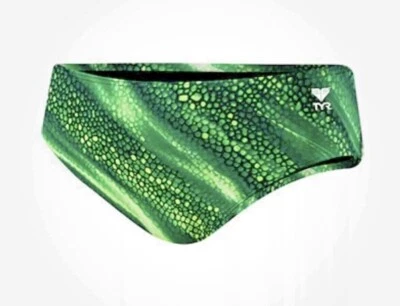 Calzoncillo de natación TYR para hombre - Venom Allover Racer elige talla y color verde o azul Foto 1 de 2