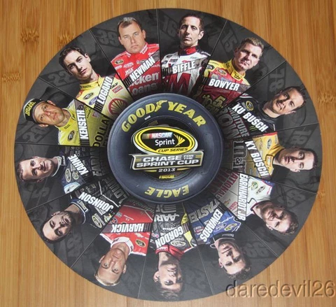 2013 NASCAR Chase For The Sprint Cup round postcard Johnson Gordon Earnhardt, Jr Cover