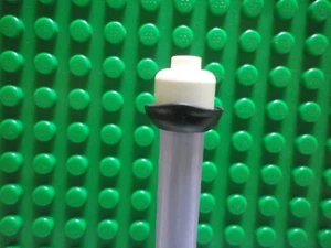 Lego Mini Figura 1 Bufanda Cara Ninja Negra con Muesca en la Espalda NUEVA - Imagen 1 de 2