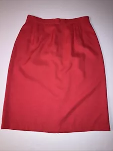 BRIGGS NEW YORK Skirt Womens Size 12 Coral Pleated A-Line   🇺🇸Made in USA - Picture 1 of 6