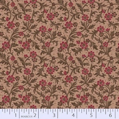 4-1/2 yardas ROSA CUMBRE POR PAULA BARNES PARA TELAS MARCUS Guerra Civil repro 0485 Foto 1 de 3