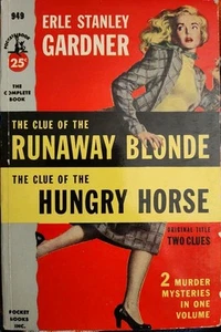 The Clue of the Runaway Blonde Hungry Horse 949 Pocket 1953 Erle Stanley Gardner - Picture 1 of 3