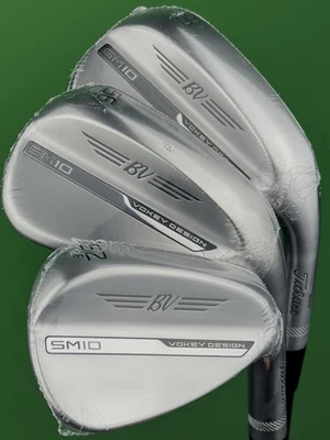 Titleist Vokey SM10 Tour Chrome Wedge Set 52-12, 56-10, 60-10 Steel RH NEW! - Image 1 of 4