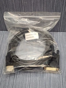Adaptador de cable de doble enlace macho DisplayPort DP a DVI 6 pies - Imagen 1 de 3