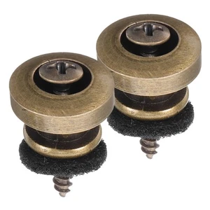 2 Stück Gitarrengurt Knopf Set Bronze Hardware Schloss Akustik Schlösser - Bild 1 von 12