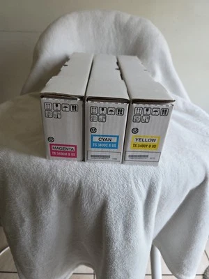 Muratec TS 3400 Toner Cartridge Set – Cyan, Magenta & Yellow – New in Box - Image 1 of 4