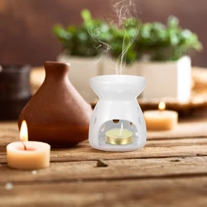 Ceramic Aromatherapy Wax Furnace Burner Melt Burners Candle Tealight - Picture 1 of 12