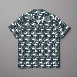 SHARK WAVE // T-shirt con bottoni - Foto 1 di 7