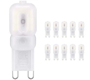 G9 LED Light Bulbs 10 Pack G9 Base 3 Watts Cool White 110V Dimmable Frosted L... - Picture 1 of 7