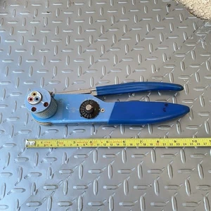 DMC Daniels AF8 M22520/1-04 Aviation Crimp Tool W/ TH163 Positioner 20-12 AWG - Picture 1 of 12