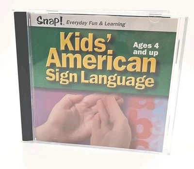 Snap! Kids American Sign Language Cd Rom Ages  4 And Up - Image 1 of 2