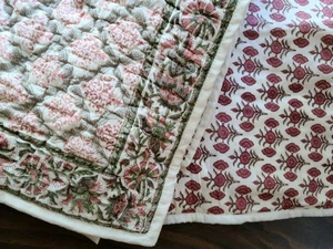 NEU Pottery Barn Amalia Blockdruck EURO Schein WENDEBAR Boho Neu ohne Etikett - Bild 1 von 8