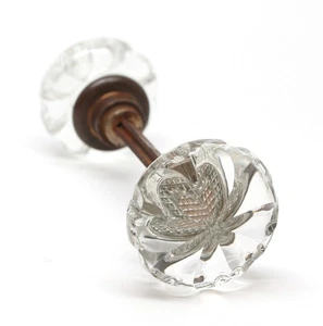 Glass Door Knobs with Decorative Center - Picture 1 of 4