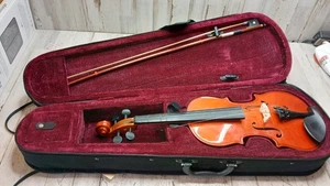 Mendini By Cecilio 1/2MV300 Maple Wood Violins For Kids & Adults, Extra Strings - Picture 1 of 10