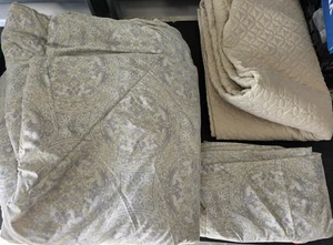 Juego de 4 edredones y cobertores estilo decoración - tamaño queen - beige - 3555555 - Imagen 1 de 10